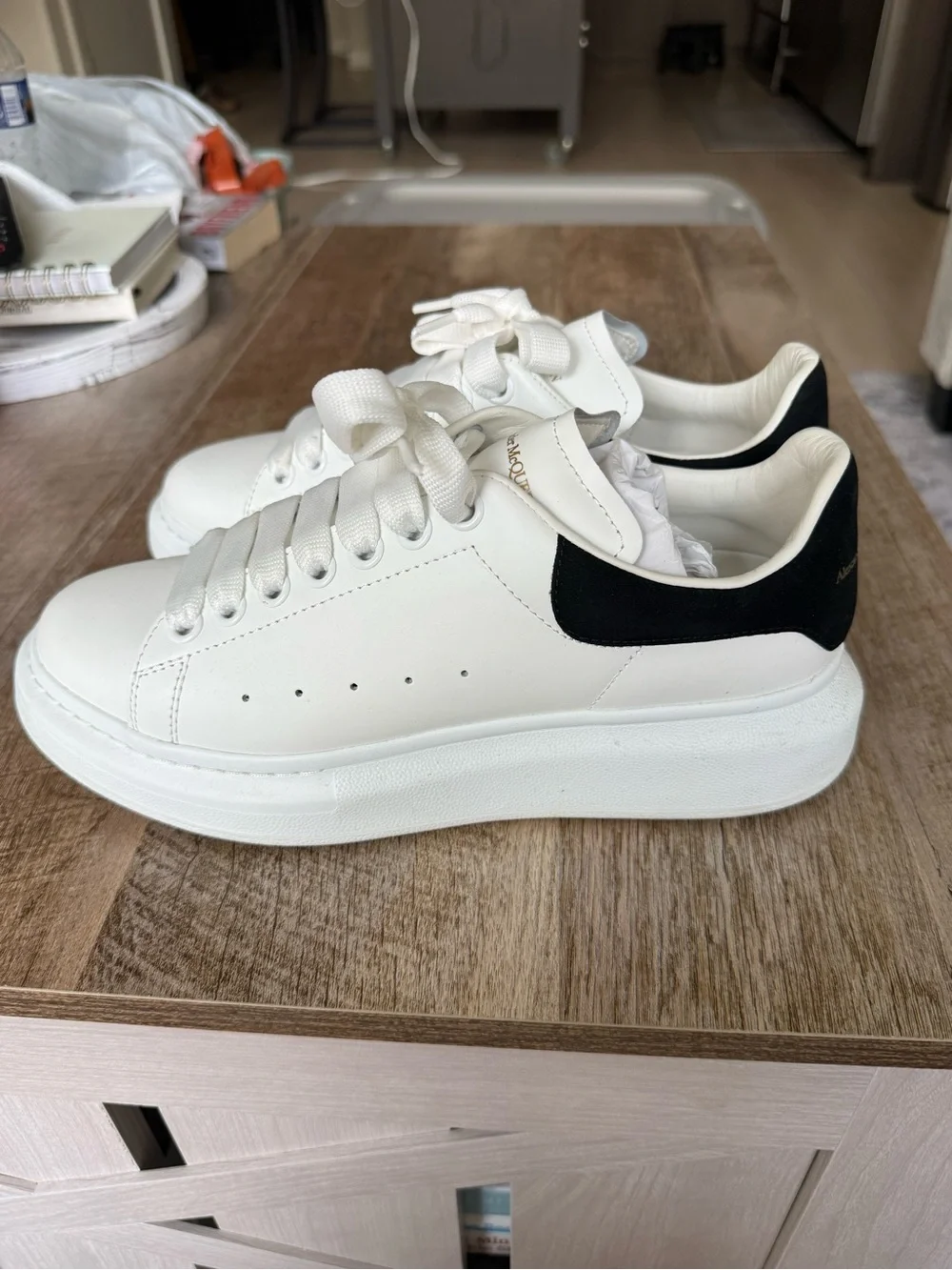 Alexander McQueen Classic Women's White Leather Sneakers